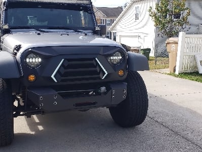 RedRock Goliath Grille with LED DRL (07-18 Jeep Wrangler JK)