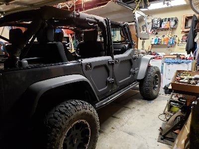 RedRock Rocker Guards (07-18 Jeep Wrangler JK 4-Door)