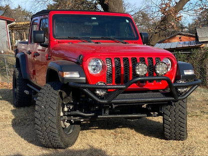 RedRock Rock Crawler Front Grille Guard; Textured Black (20-25 Jeep Gladiator JT)