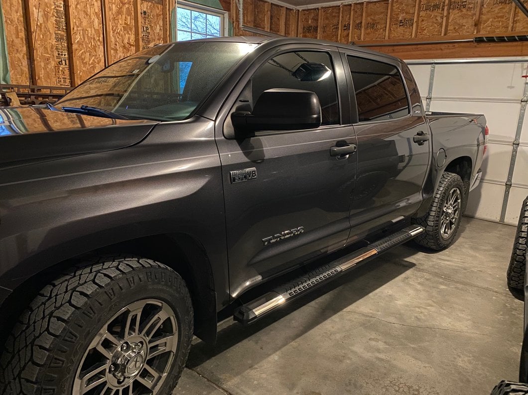 RedRock 5-Inch Aluminum Side Step Bars (07-21 Tundra CrewMax)