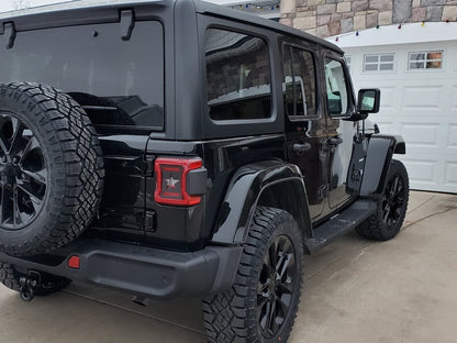 RedRock Star Tail Light Covers (18-25 Jeep Wrangler JL w/ Factory LED Tail Lights)