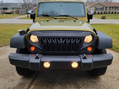 RedRock Deep Woods Grille; Matte Black (07-18 Jeep Wrangler JK)