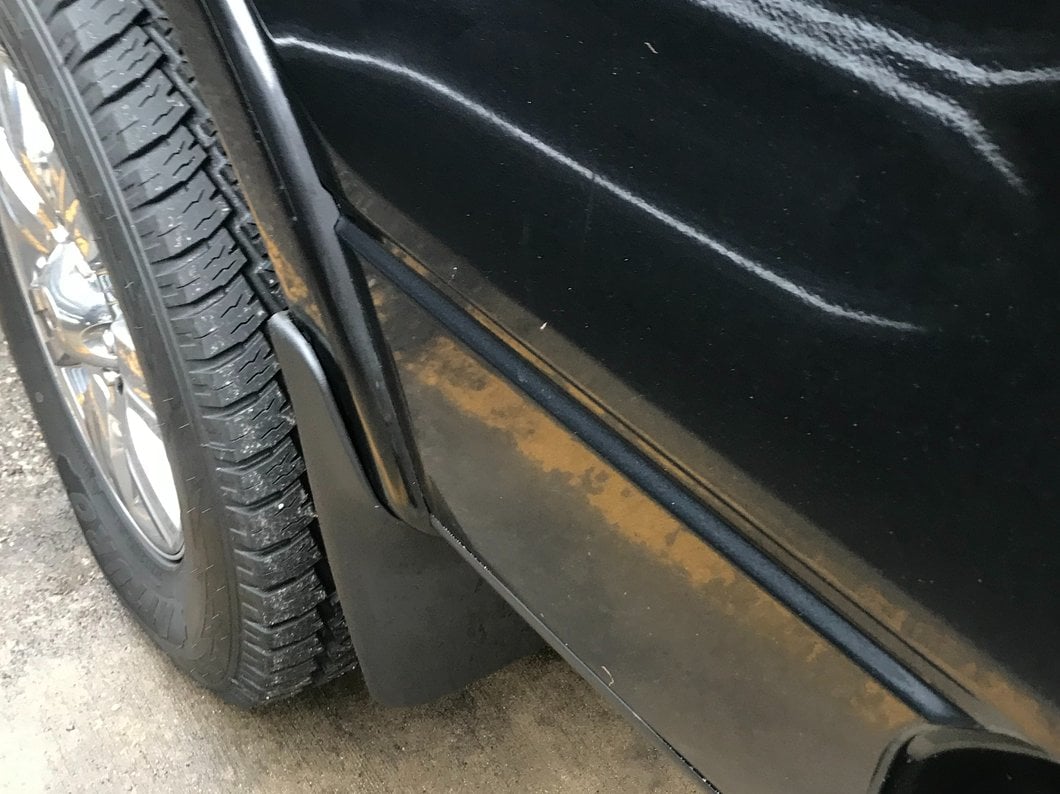 RedRock Mud Flaps; Front and Rear (04-14 F-150 w/ OE Fender Flares)