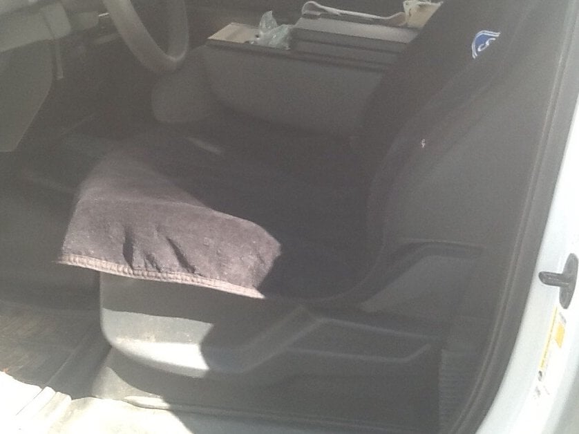 RedRock Alterum Series Seat Armour Protective Cover with Ford Oval Logo; Black (97-25 F-150)