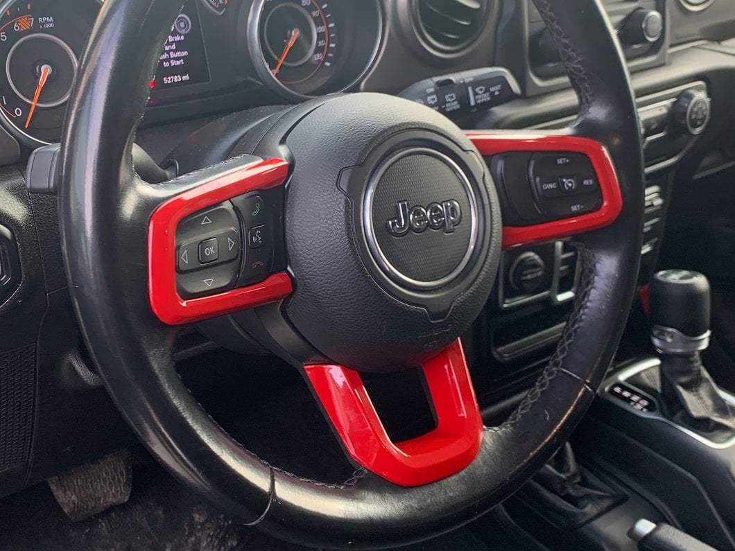 RedRock Steering Wheel Trim; Red (18-25 Jeep Wrangler JL)