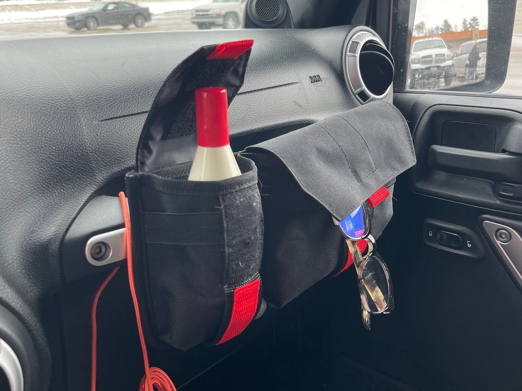 RedRock Alterum Series Grab Handle Storage Bag; Dual Pocket (07-25 Jeep Wrangler JK & JL)
