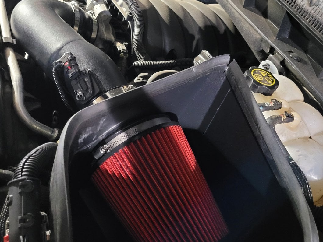 RedRock Cold Air Intake; Black (19-25 V8 Sierra 1500)