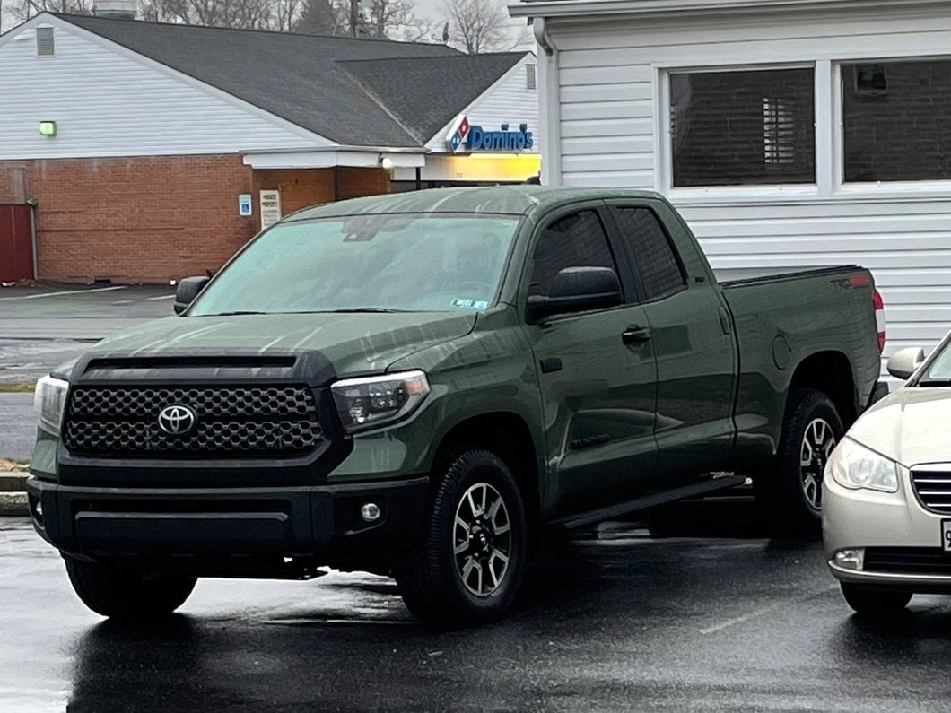 RedRock I4 Running Boards; Black (07-21 Tundra Double Cab)
