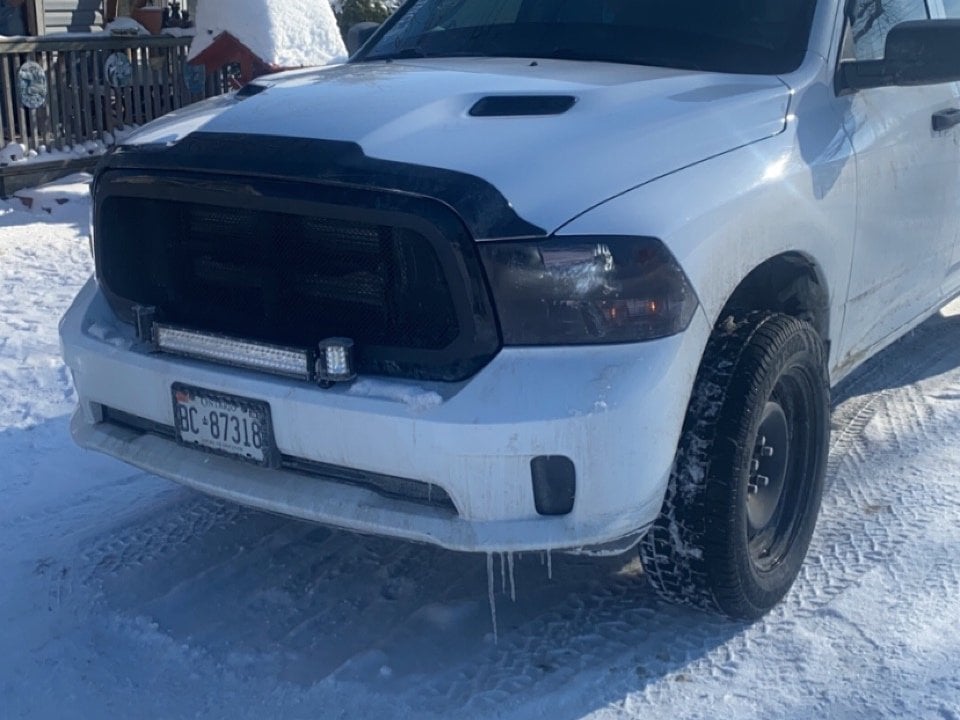 RedRock Wire Mesh Upper Grille Insert; Black (13-18 RAM 1500, Excluding Rebel)