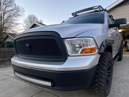 RedRock Mesh Upper Replacement Grille; Matte Black (09-12 RAM 1500)
