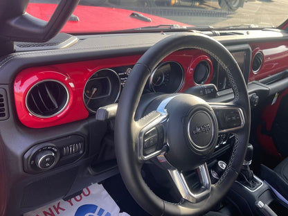 RedRock Dash Panel Overlay; Red (20-23 Jeep Gladiator JT)