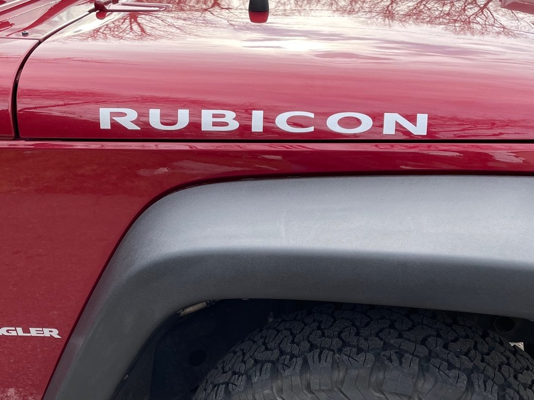Jeep Licensed by RedRock Rubicon Hood Logo; Silver (07-18 Jeep Wrangler JK)