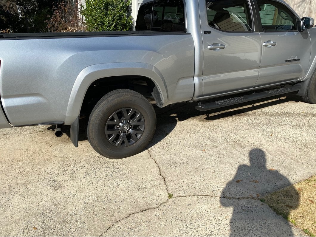 RedRock Molded Mud Flaps; Front and Rear (16-20 Tacoma w/ OE Fender Flares)