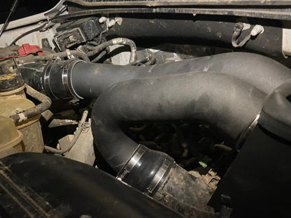 RedRock Cold Air Intake; Wrinkle Black (15-25 2.7L EcoBoost F-150)