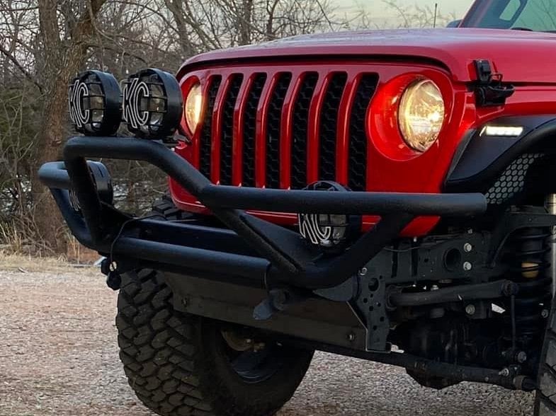 RedRock Rock Crawler Front Grille Guard; Textured Black (20-25 Jeep Gladiator JT)