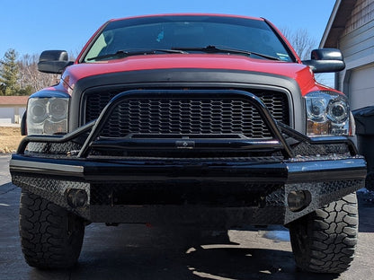 RedRock Baja Upper Replacement Grille; Matte Black (06-08 RAM 1500)