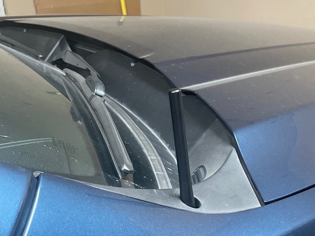 RedRock Short Billet Black Antenna; 5-Inch (99-25 Sierra 1500)