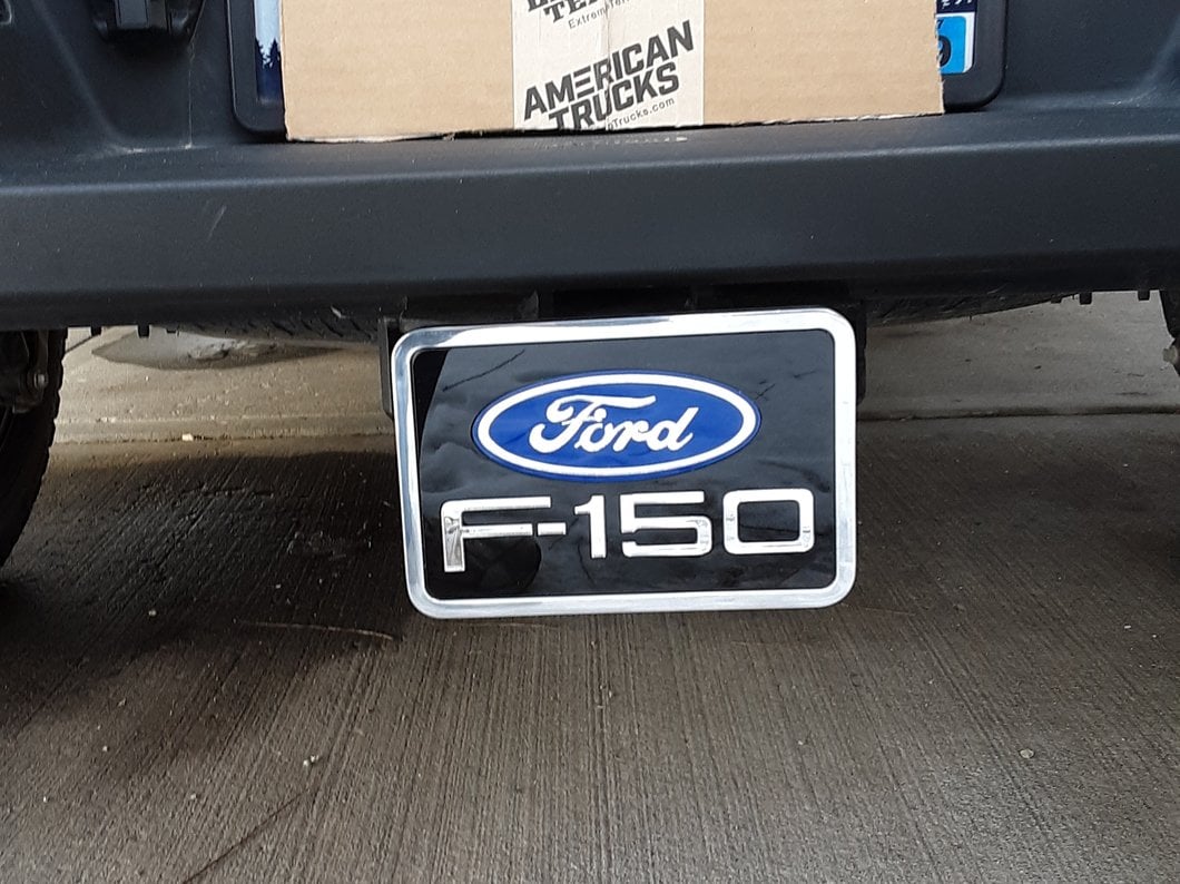 RedRock Premium Hitch Plug with Ford F-150 Logo (Universal; Some Adaptation May Be Required)