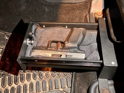 RedRock Under Seat Storage Lock Box; Driver Side (07-10 Jeep Wrangler JK 2-Door; 07-18 Jeep Wrangler JK 4-Door)