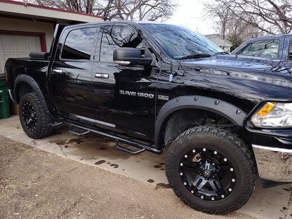 RedRock Pocket Style Fender Flares; Textured Black (09-18 RAM 1500, Excluding Rebel)