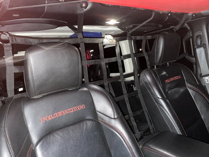 RedRock Cargo Net/Pet Divider; Front Seat (07-25 Jeep Wrangler JK & JL)