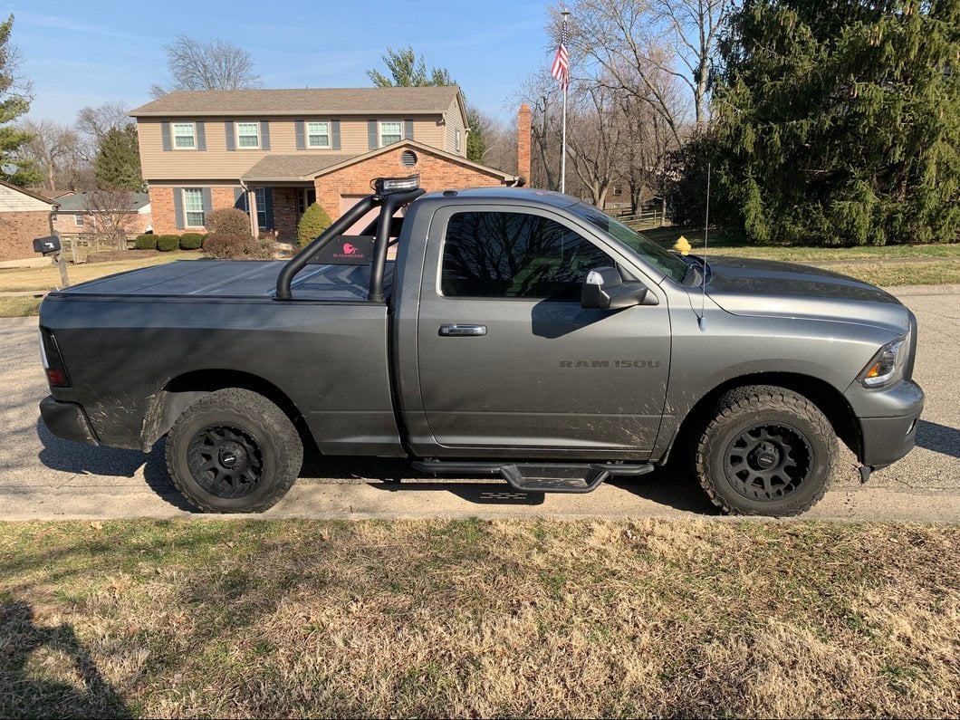 RedRock HD Drop Side Step Bars (09-18 RAM 1500 Regular Cab)