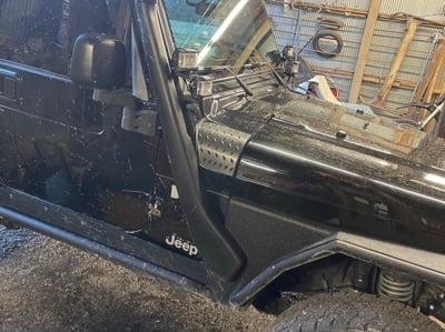RedRock Cowl Body Armor; Textured Black (97-06 Jeep Wrangler TJ)