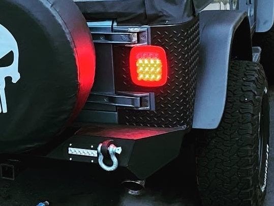 RedRock Plastic Rear Quarter Panel Body Armor Kit; Black (97-06 Jeep Wrangler TJ, Excluding Unlimited)
