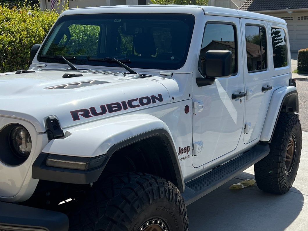 RedRock Molded ABS OE Style Side Step Bars (18-25 Jeep Wrangler JL 4-Door)
