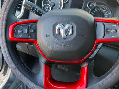 RedRock Glove Box Handle Trim; Red (19-25 RAM 1500)