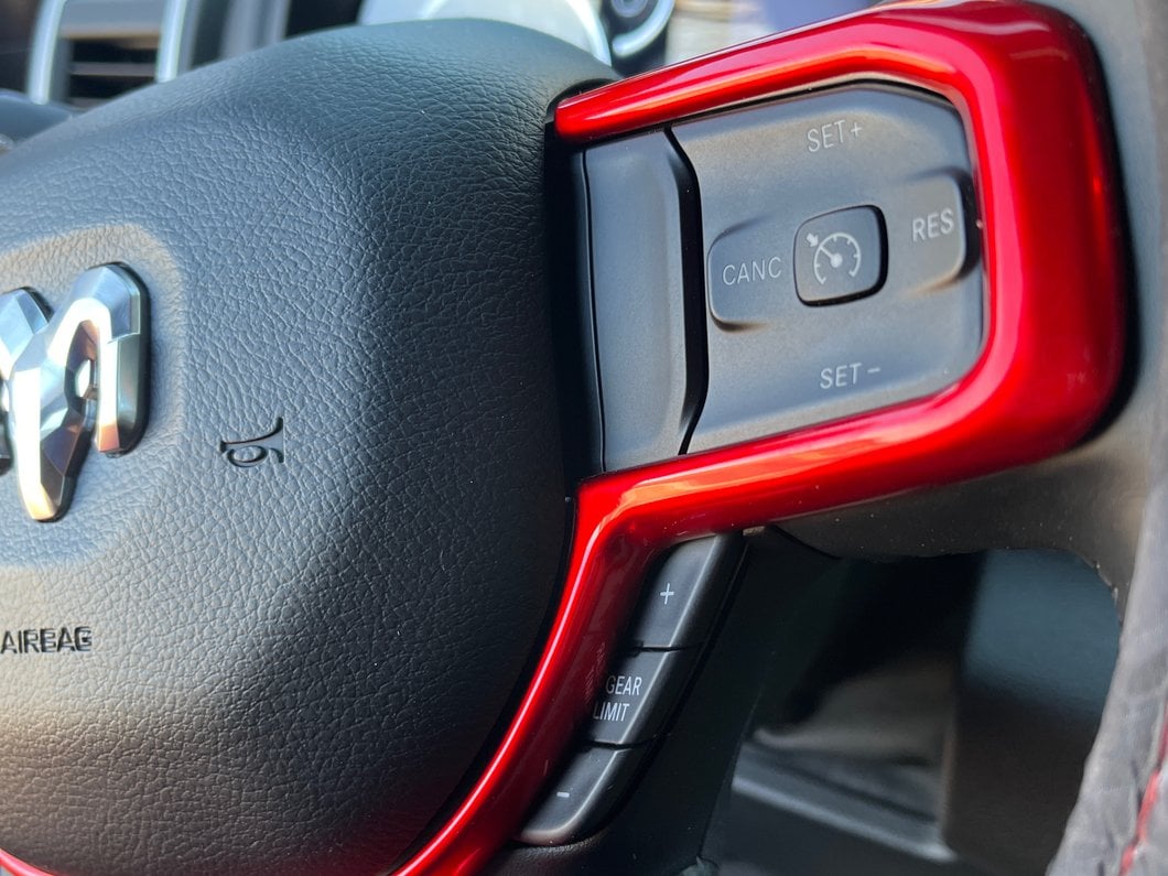 RedRock Glove Box Handle Trim; Red (19-25 RAM 1500)