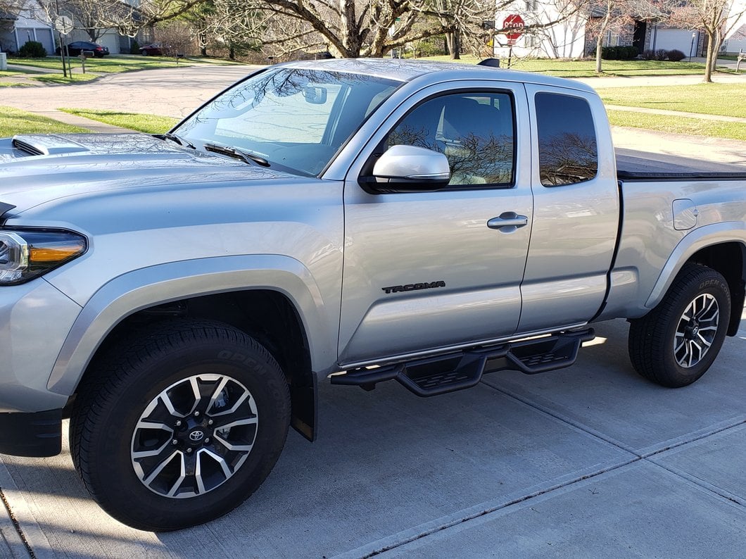 RedRock HD Drop Side Step Bars (05-23 Tacoma Access Cab)