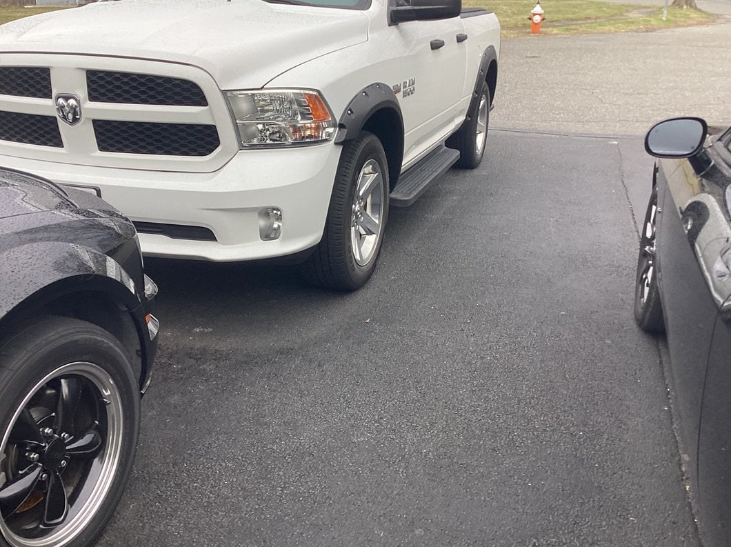 RedRock Pocket Style Fender Flares; Smooth Black (09-18 RAM 1500, Excluding Rebel)