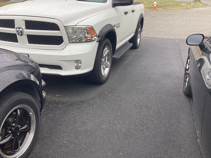 RedRock Pocket Style Fender Flares; Smooth Black (09-18 RAM 1500, Excluding Rebel)
