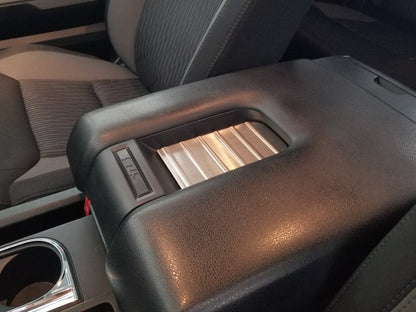 RedRock Center Console Arm Rest Trim; Stainless (14-19 Tundra)