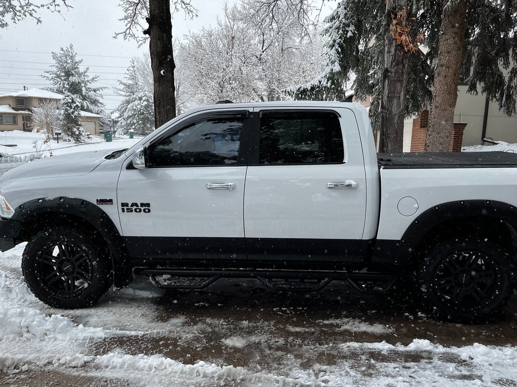 RedRock Pocket Style Fender Flares; Textured Black (09-18 RAM 1500, Excluding Rebel)