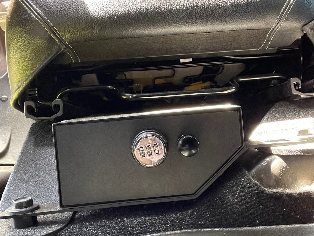 RedRock Under Seat Storage Lock Box; Passenger Side (07-10 Jeep Wrangler JK 2-Door; 07-18 Jeep Wrangler JK 4-Door)