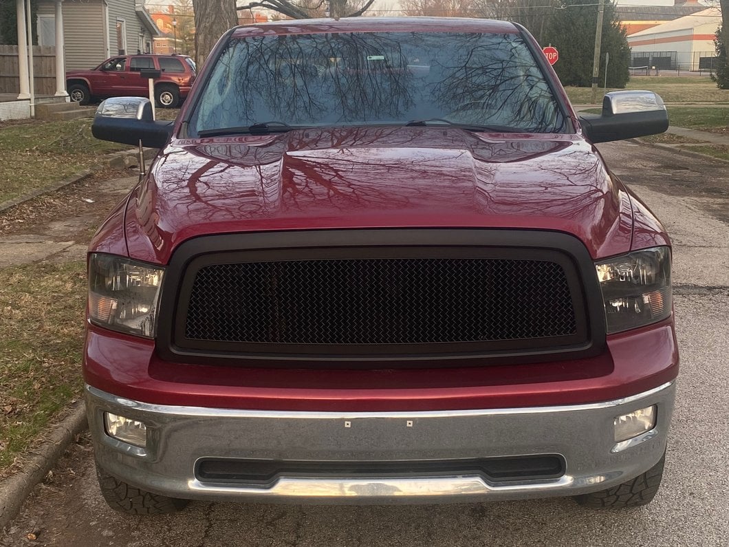 RedRock Mesh Upper Replacement Grille; Matte Black (09-12 RAM 1500)