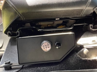 RedRock Under Seat Storage Lock Box; Driver Side (07-10 Jeep Wrangler JK 2-Door; 07-18 Jeep Wrangler JK 4-Door)