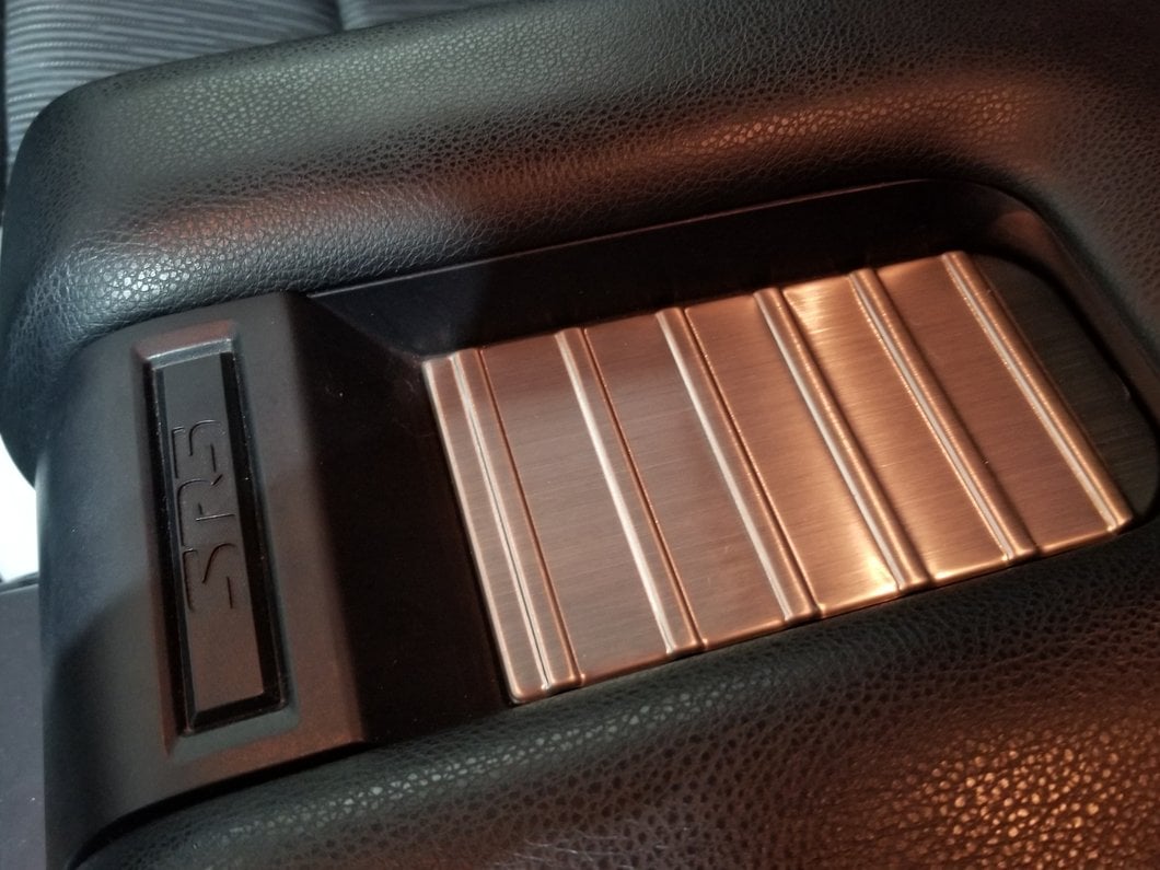 RedRock Center Console Arm Rest Trim; Stainless (14-19 Tundra)