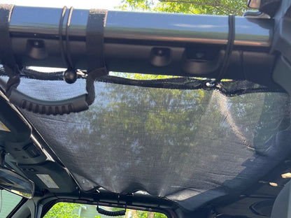 RedRock Mesh Sun Shade; Front and Rear; Black (18-23 Jeep Wrangler JL 4-Door)