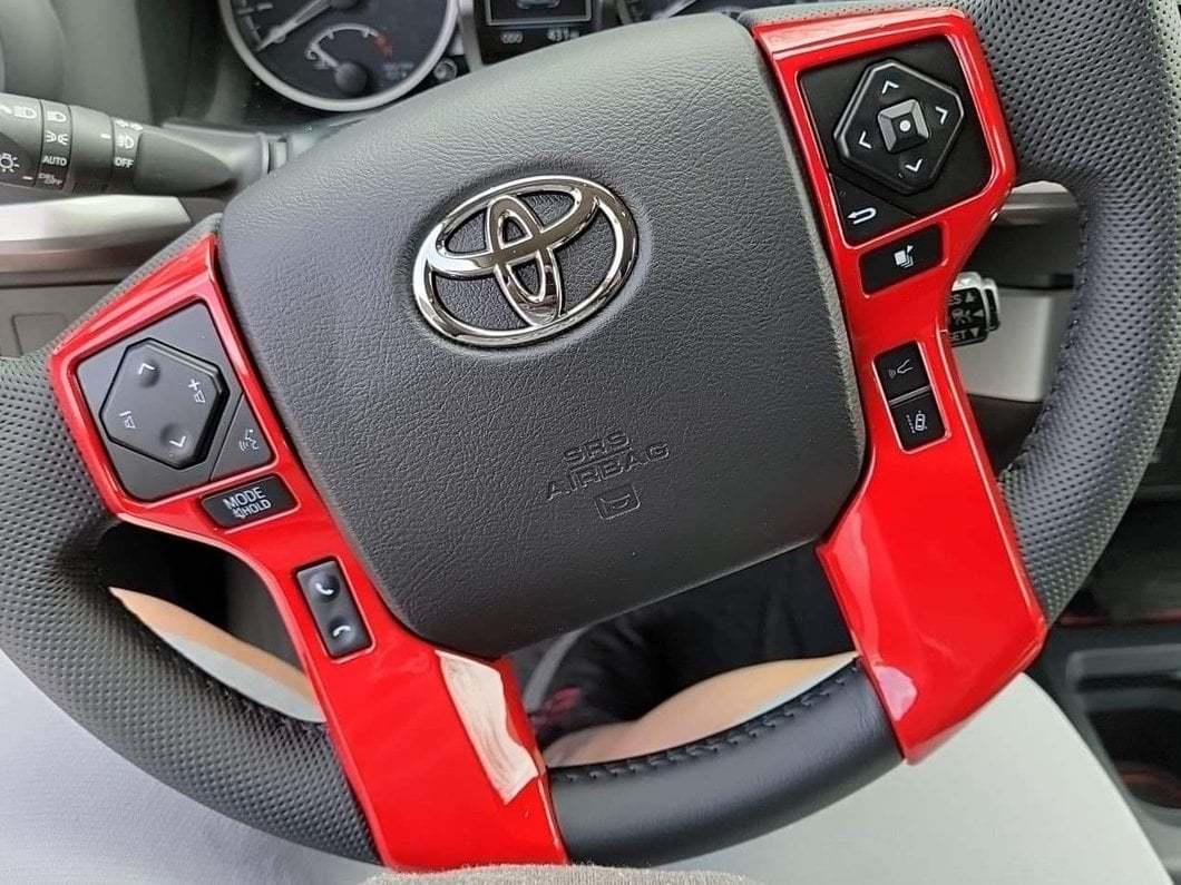 RedRock Steering Wheel Trim; Red (16-23 Tacoma)