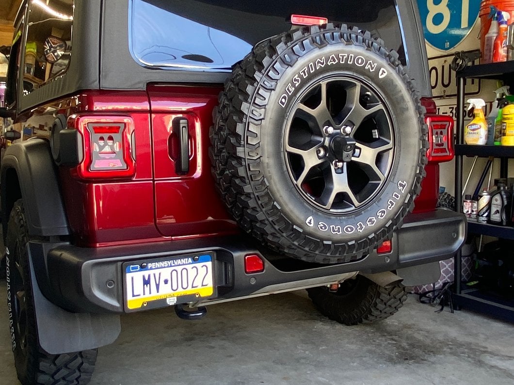 RedRock Paw Tail Light Covers (18-25 Jeep Wrangler JL w/ Factory LED Tail Lights)