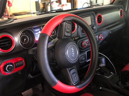 RedRock Air Conditioning Vent Trim Rings; Red (18-25 Jeep Wrangler JL)