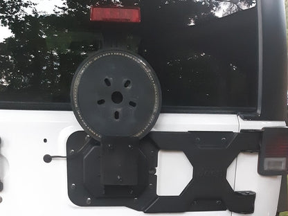 Jeep Licensed by RedRock HD Tire Carrier with Mount and Jeep Logo (07-18 Jeep Wrangler JK)