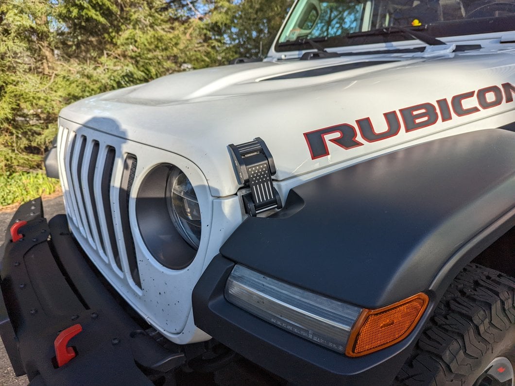 RedRock Old Glory Billet Hood Catch Kit (07-25 Jeep Wrangler JK & JL)