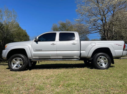 RedRock 3-Inch Side Step Bars; Stainless Steel (05-23 Tacoma Double Cab)