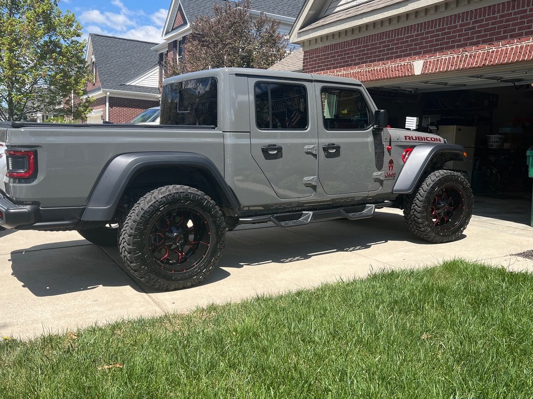 RedRock HD Drop Side Step Bars (20-25 Jeep Gladiator JT)