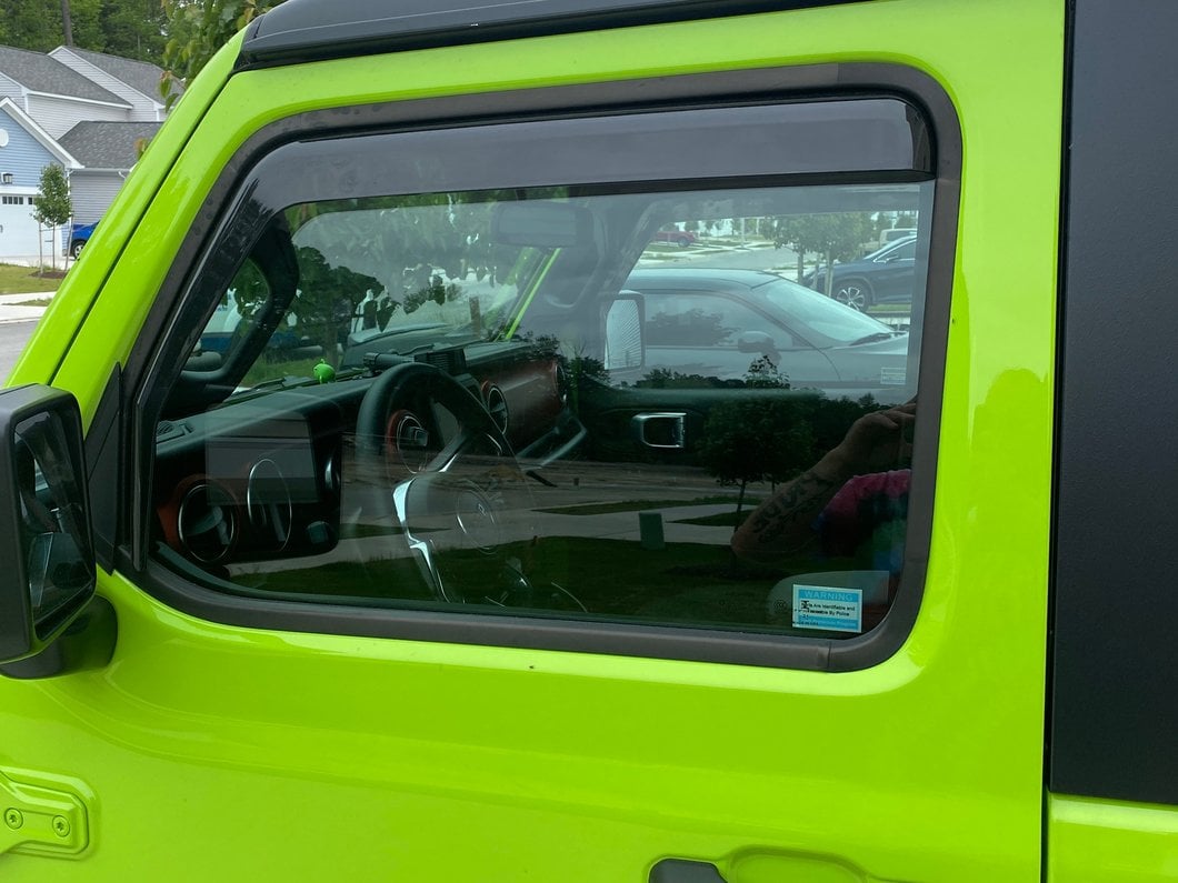 RedRock In-Channel Window Deflectors (18-25 Jeep Wrangler JL 2-Door)
