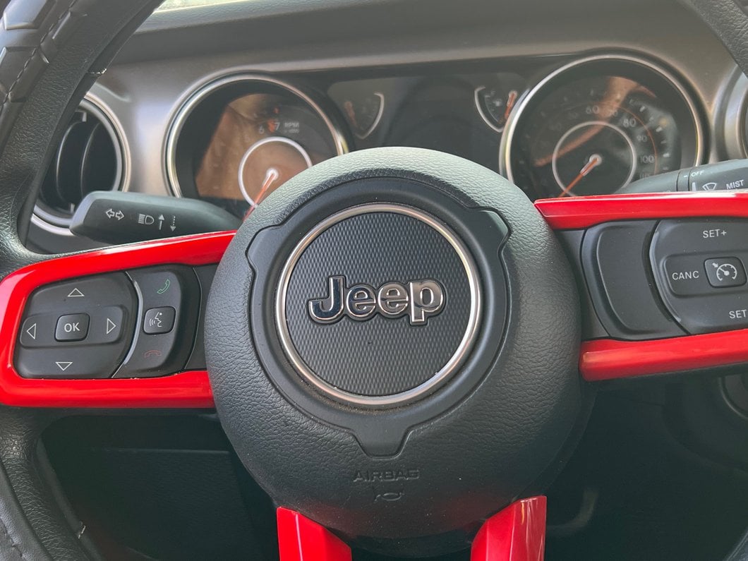RedRock Steering Wheel Trim; Red (20-25 Jeep Gladiator JT)